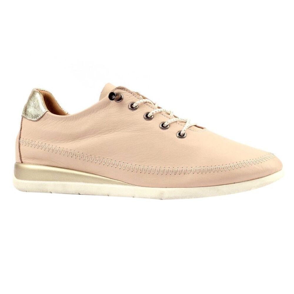 Lunar Womens/Ladies Penelopy Leather Sneakers / Beige